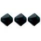 Preciosa MC Bicone 4mm beads Jet 23980
